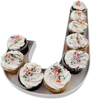 Large 16 Inch Fillable Letter & Number Charcuterie Box, Reusable Plastic Serving Tray for Birthday, Anniversary