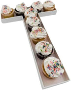 Large 16 Inch Fillable Letter & Number Charcuterie Box, Reusable Plastic Serving Tray for Birthday, Anniversary