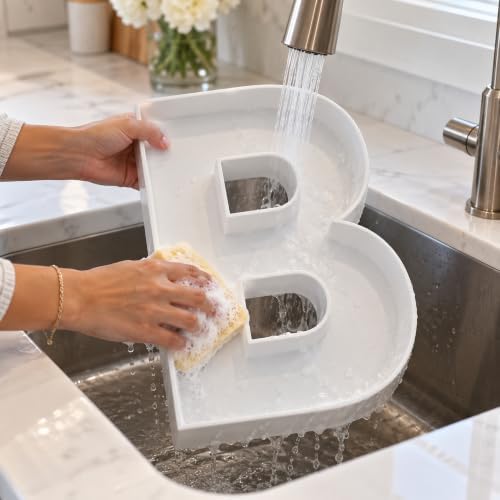 Large 16 Inch Fillable Letter & Number Charcuterie Box, Reusable Plastic Serving Tray for Birthday, Anniversary, alternate