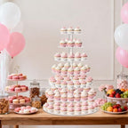 Large 7 Tier Cupcake Stand for 100 Cupcakes, Clear Round Cupcake Stands, Acrylic Wedding Cupcake Tower Stand, alternate view