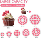 Large 7 Tier Cupcake Stand for 100 Cupcakes, Clear Round Cupcake Stands, Acrylic Wedding Cupcake Tower Stand, alternate view