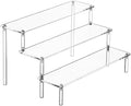 Large Acrylic Display Risers, Perfume Stand Organizer, Clear Acrylic Shelf Risers for Display Stands for Food