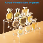 Large Acrylic Display Risers, Perfume Stand Organizer, Clear Acrylic Shelf Risers for Display Stands for Food, alternate view
