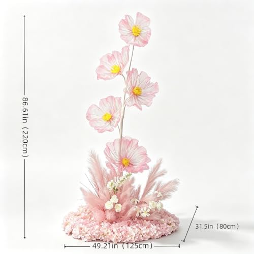 Large Artificial Flower Arrangement with Stand, Floor Floral Decor, alternate view 2