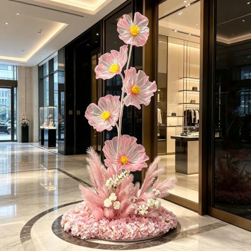Large Artificial Flower Arrangement with Stand, Floor Floral Decor, alternate view 6