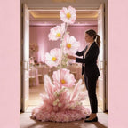 Large Artificial Flower Arrangement with Stand, Floor Floral Decor, alternate view 7