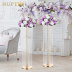 Large Artificial Flower Centerpieces - 10 Pcs 13.8in Diameter Lilac & White Fake Flowers Roses Balls - Silk Faux, alternate