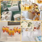 Large Buffet Risers & Display Stands, White, 16"15"7.2"7.2", 4 Sets in Large White 16" 15" 7.2" 7.2", alternate view 6