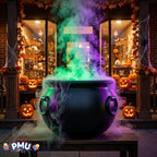 Large Cauldron 18in, Black Witches Cauldron Bowl for Halloween Decor, alternate view 5