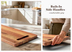 Large Charcuterie Board - Featuring Built-In Side Handles, 32" Acacia Wood Serving Board for Cheese, Meat &, alternate view 4