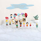 Large Clear Acrylic Risers Display Stands,3 Pcs Rectangular Display Risers for Funko Pop, Figures, Food, alternate view 4