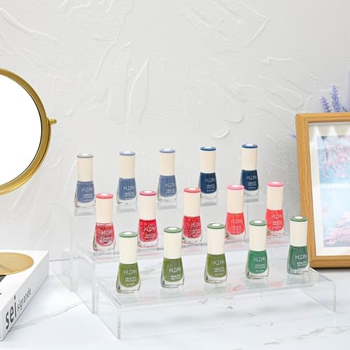 Large Clear Acrylic Risers Display Stands,6 Pcs Rectangular Display Risers for Funko Pop, Figures, Food, alternate view 5