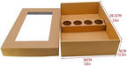 Large Disposable Charcuterie Boxes w/Lids Heavy Duty 10PK, Cardboard Picnic Pastry Boxes w/Wax Paper for 5-8, alternate view