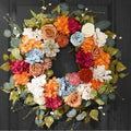 Large Fall Wreath with Hydrangea, 26 Inches Fall Wreaths for Front Door
