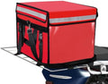 Large Insulated Food Delivery Bag with Fixed Base and Internal Frame, L-17.7"x11.4"x13", Commercial Pizza