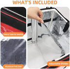 Large Insulated Food Delivery Bag with Fixed Base and Internal Frame, L-17.7"x11.4"x13", Commercial Pizza, alternate view 6