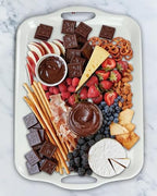 Large Melamine Serving Tray with Handles, 17.5 x 12 in Rectangular Melamine Serving Platter, Dishwasher Safe, alternate view