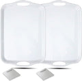 Large Melamine Serving Trays for Eating, 17.5’’ x 12’’ Serve Platter for Appetizer, Charcuterie, Food, Snack