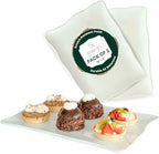 Large Melamine Tray 15" x 11" - Rectangular White Serving Tray and Platter for Food, Appetizers, Cookies, Grill