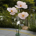 Large Paper Artificial Flowers, for Decoration, Huge Handcrafted Poppy Fake Flowers with Stand for Home Decor