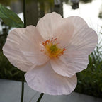 Large Paper Artificial Flowers, for Decoration, Huge Handcrafted Poppy Fake Flowers with Stand for Home Decor, alternate view