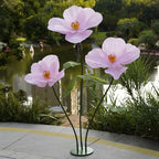 Large Paper Artificial Flowers, for Decoration, Huge Handcrafted Poppy Fake Flowers with Stand for Home Decor, alternate view