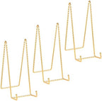 Large Plate Holder Display Stand - 10 inch Extra Tall Stands - Twisted Metal Wire Easel - Big Tabletop Easels