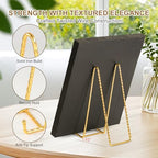 Large Plate Holder Display Stand - 10 inch Extra Tall Stands - Twisted Metal Wire Easel - Big Tabletop Easels, alternate view