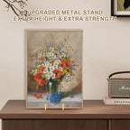 Large Plate Holder Display Stand - 10 inch Extra Tall Stands - Twisted Metal Wire Easel - Big Tabletop Easels, alternate view