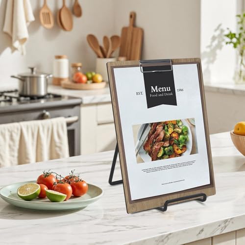Large Plate Holder Display Stand - 10 inch Tall Plate Stands for Display - Metal Picture Frame Stand - Big, alternate view 2