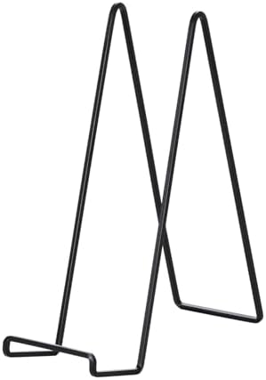 Large Plate Holder Display Stand - 12 inch Super Tall Big Plate Stands for Heavy Duty Display - Metal Picture