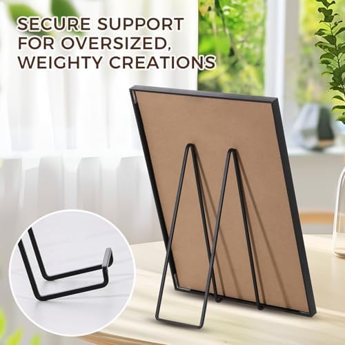 Large Plate Holder Display Stand - 12 inch Super Tall Big Plate Stands for Heavy Duty Display - Metal Picture, alternate view