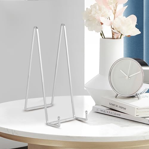 Large Plate Holder Display Stand - 12 inch Super Tall Big Plate Stands for Heavy Duty Display - Metal Picture, alternate view