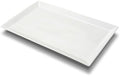 Large Serving Platter, 18.5" x 11.5" White Porcelain Serving Tray in 18.5" x 11.5", 1Pack in White