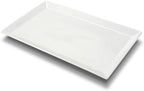 Large Serving Platter, 18.5" x 11.5" White Porcelain Serving Tray in 18.5" x 11.5", 1Pack in White
