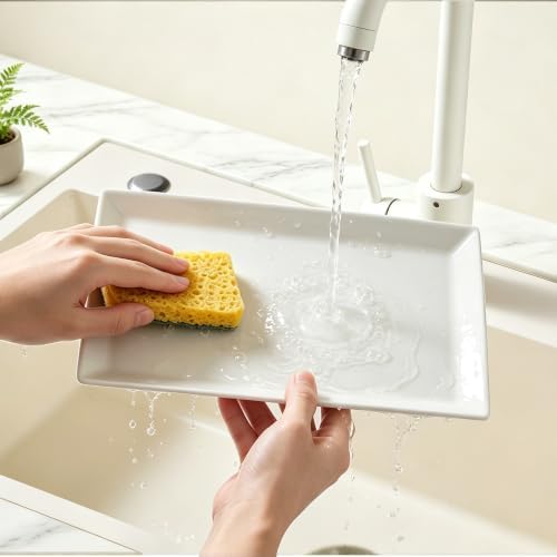 Large Serving Platters, 16/14/12 Inch White Serving Trays Set, Rectangular Porcelain Plates for Party, Wedding, alternate