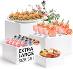 Large Size Acrylic Cube Display Nesting Risers, 13.8" Extra Large Buffet Risers, Food Risers for Buffet Table