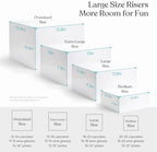 Large Size Acrylic Cube Display Nesting Risers, 13.8" Extra Large Buffet Risers, Food Risers for Buffet Table, alternate view