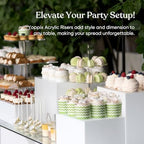 Large Size Acrylic Cube Display Nesting Risers, 13.8" Extra Large Buffet Risers, Food Risers for Buffet Table, alternate view