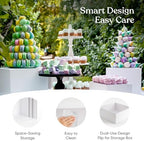Large Size Acrylic Cube Display Nesting Risers, 13.8" Extra Large Buffet Risers, Food Risers for Buffet Table, alternate view