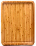 Large Size Bamboo Serving Tray, Rectangular, 15.5 x 11.8 x 0.8 Inches in 15.5 x 11.8 x 0.8 Inches in 15.5'' X