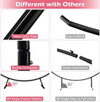 Large Wedding Arch for Ceremony 7Ft, Circle Arch for Party, Black in Black, alternate view 3
