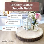 Large Wood Slices for Centerpieces - Wood Centerpieces for Tables, Rustic Wedding Centerpiece, Natural Wood, alternate view 3