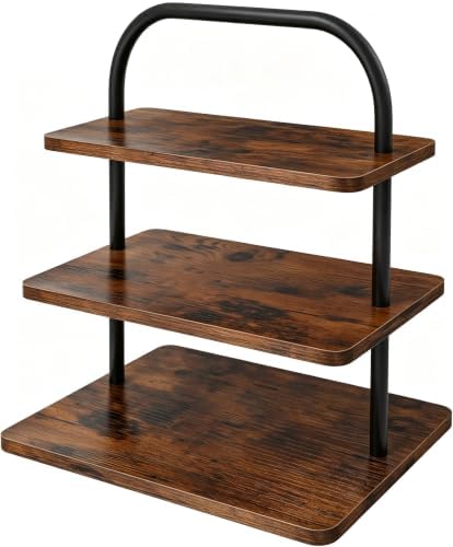 Large Wooden Cupcake Stand, Cupcake Tower Stand for 50 Cupcakes, 3 Tiered Wooden Serving Trays Stand, Soporte