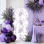 Lavender Arch Backdrop Covers Purple 6ft Arch Covers Stretchy Backdrop in 6 feet in Purple, alternate view 2