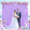 Lavender Backdrop Curtain for Parties Wedding Wrinkle Free Light Purple Photo Curtains Backdrop Drapes Fabric