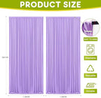 Lavender Purple Backdrop Curtain for Parties Backdrop Drape 10x10FT in 10FTx10FT in Lavender Purple, alternate view 2