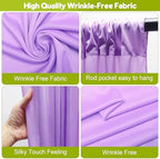 Lavender Purple Backdrop Curtain for Parties Backdrop Drape 10x10FT in 10FTx10FT in Lavender Purple, alternate view 3