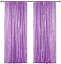 Lavender Purple Sequin Backdrop Curtain 2 Panels 2FTx8FT Glitter Lavender Background Drapes Sparkle Photography