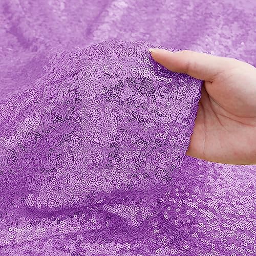 Lavender Purple Sequin Backdrop Curtain 4 Panels 2FTx8FT Glitter Lavender Background Drapes Sparkle Photography, alternate